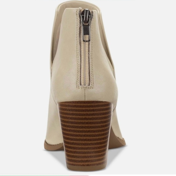 The Eliza Women's Faux Leather Almond Toe Ankle Boots by Sun + Stone - Picture 3 of 6